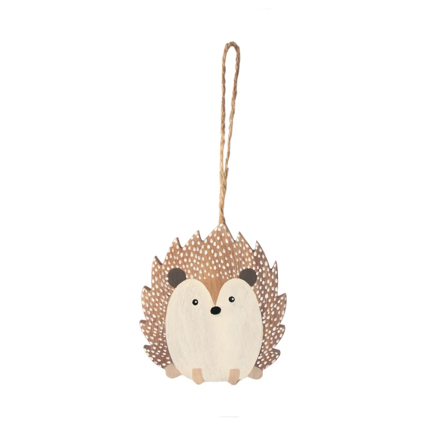 HEDGEHOG WOOD ORNAMENT