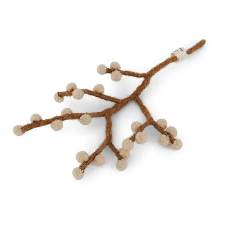 MINI BRANCH W/ BEIGE BERRIES