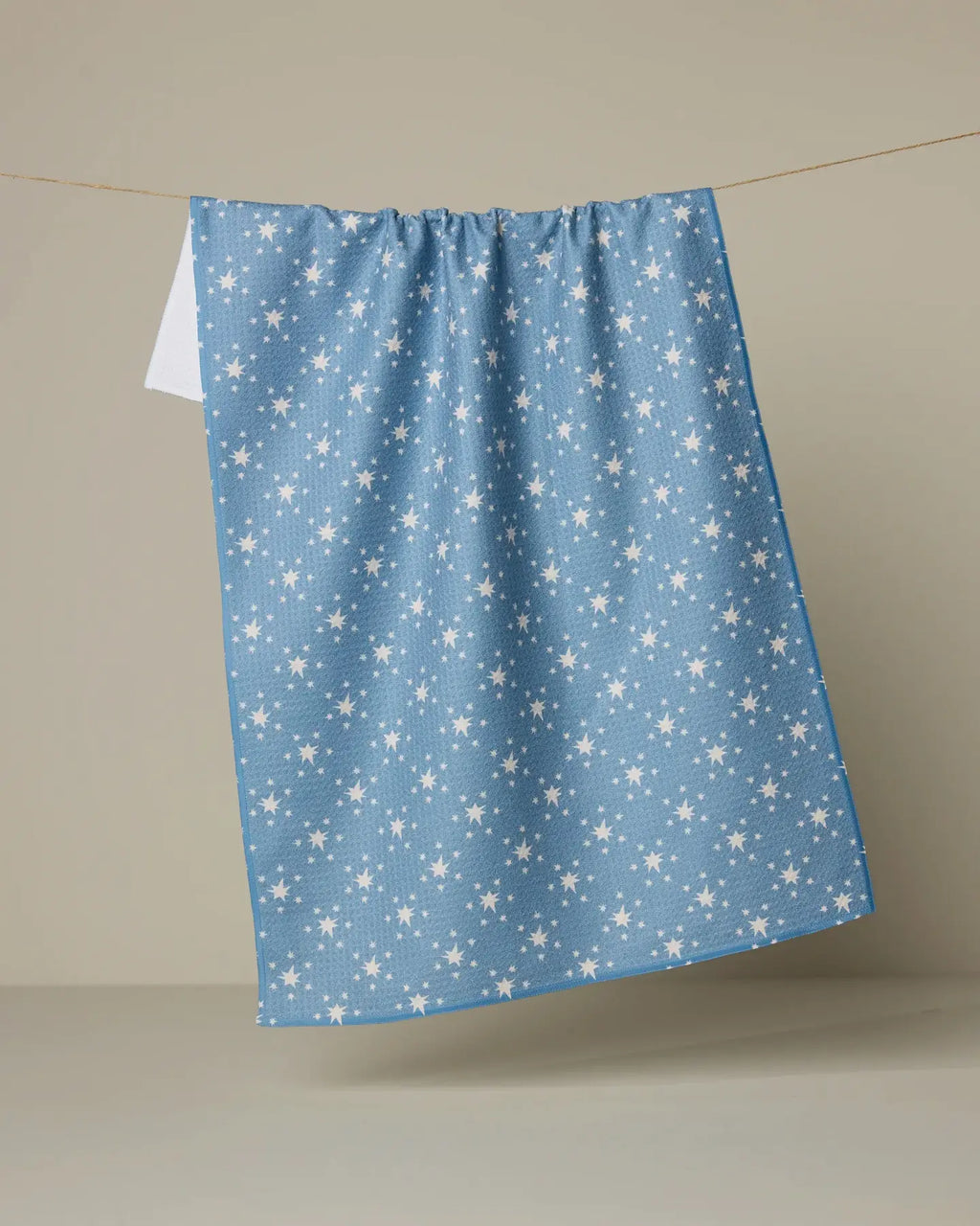 GEOMETRY TEA TOWEL -FREEDOM BLUE