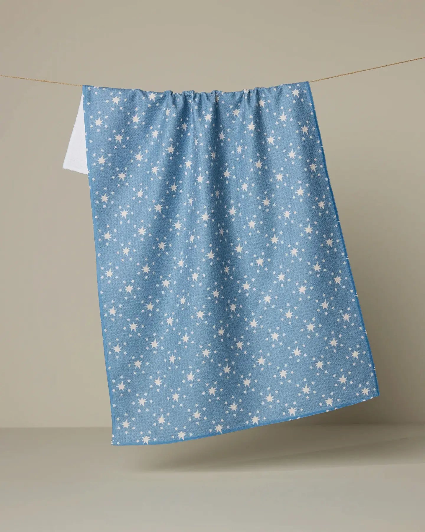 GEOMETRY TEA TOWEL -FREEDOM BLUE
