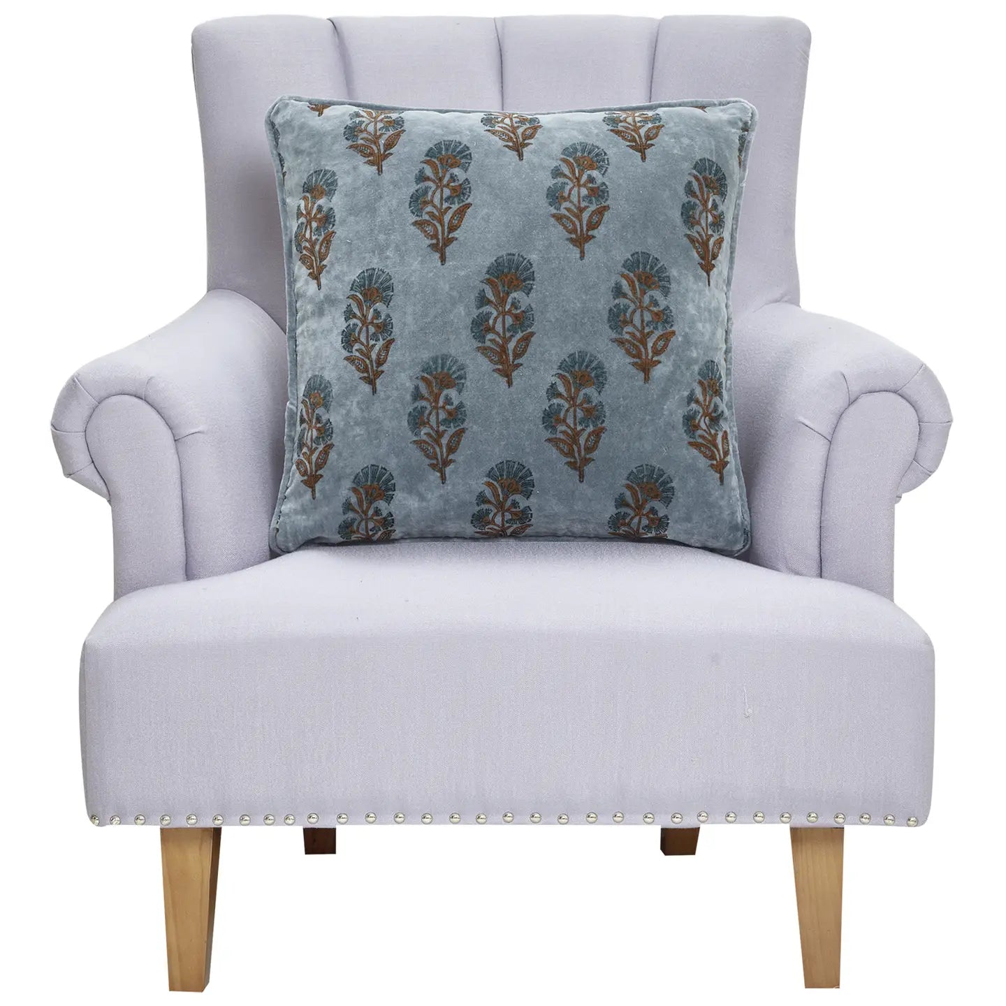 BLOCK PRINT VEL MUGHAL PILLOW