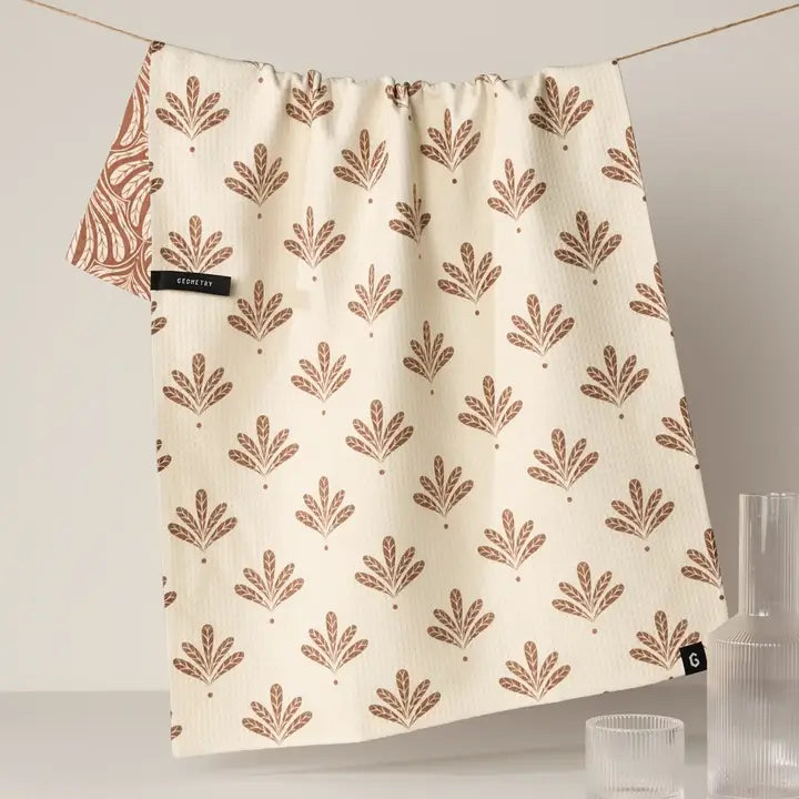 GEOMETRY LUXE KITCHEN TOWEL - DESERT FRONDS