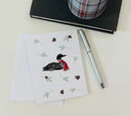 HOLIDAY LOON NOTECARD SET