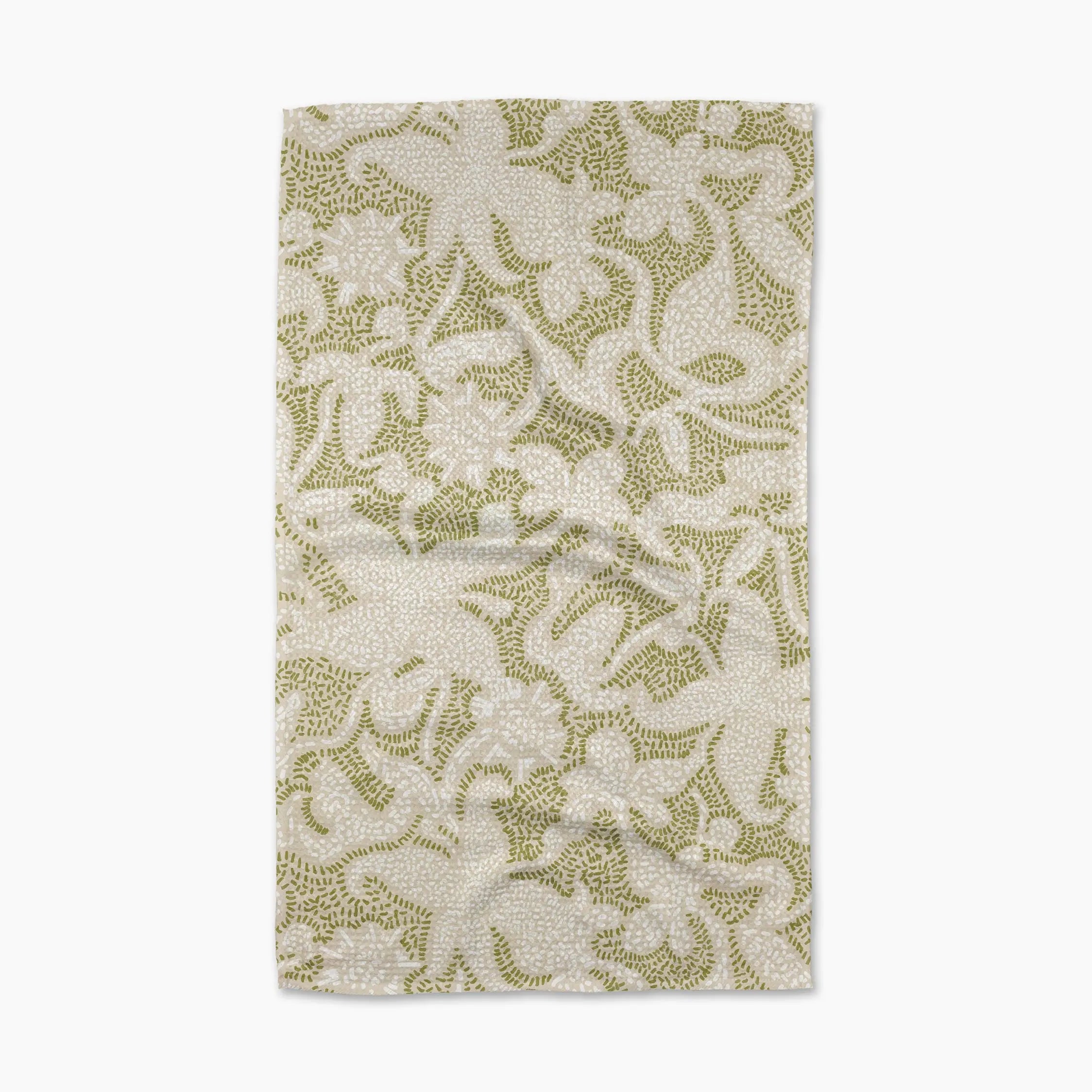 GEOMETRY TEA TOWEL - DOTTED FLORAL GARDEN