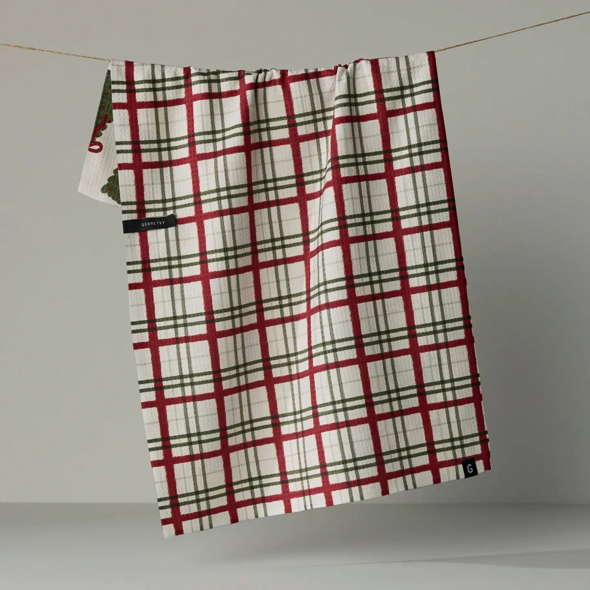 GEOMETRY LUXE KITCHEN TOWEL - RIBBON PINES