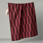 GEOMETRY LUXE KITCHEN TOWEL - FESTIVE CRANBERRY