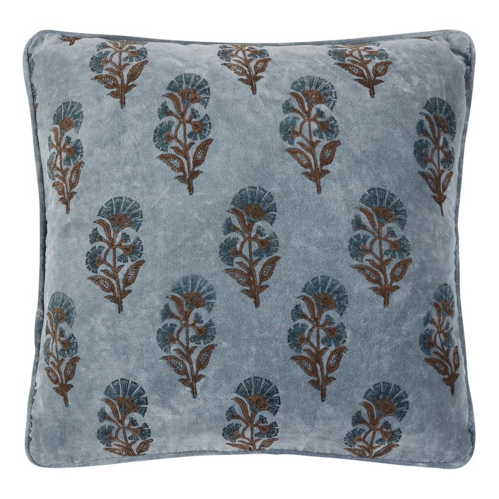 BLOCK PRINT VEL MUGHAL PILLOW