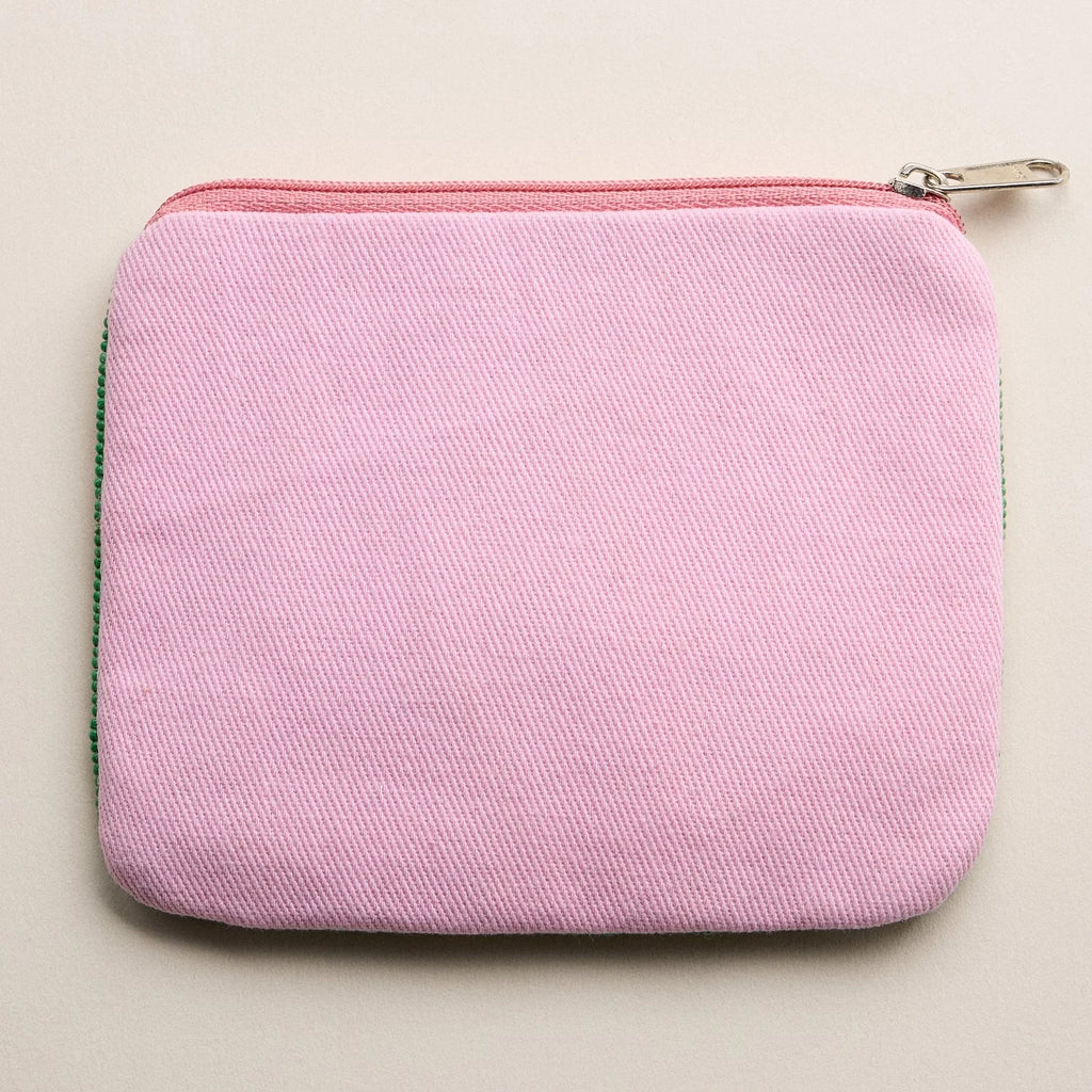 LIBBY BEADED SARDINE ZIP POUCH