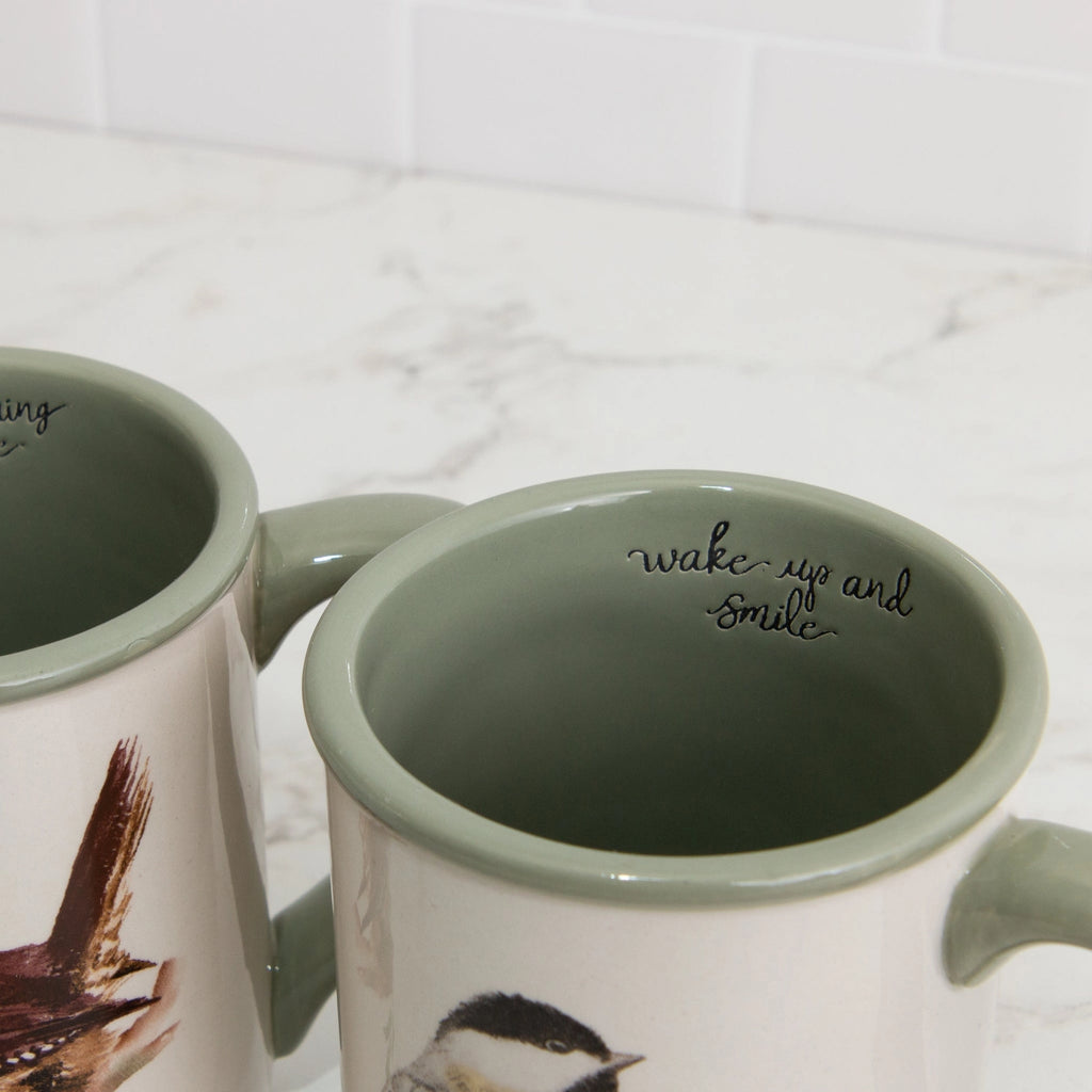 BIRDS ON A BRANCH MUG SET