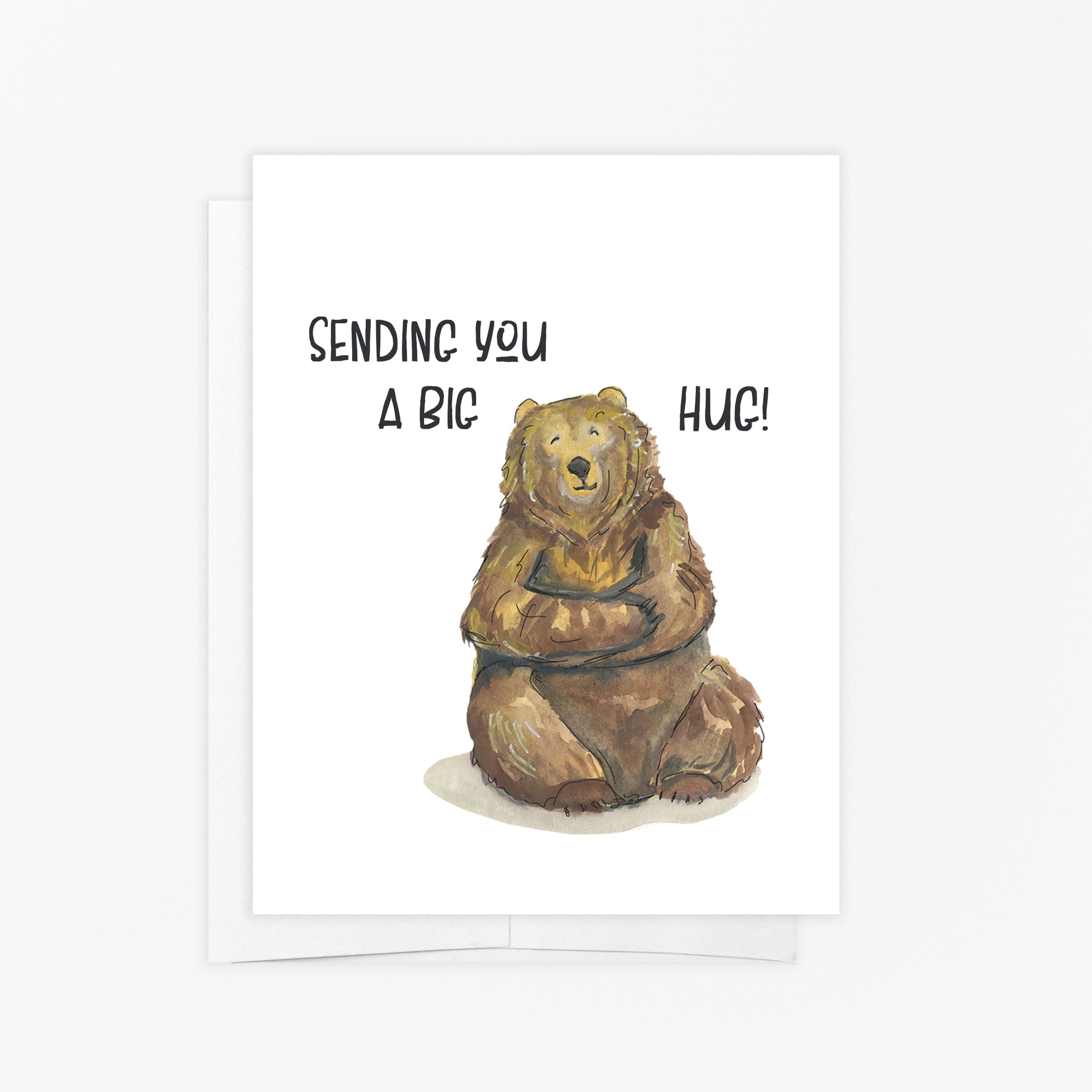 THINKING OF YOU BEAR HUG CARD