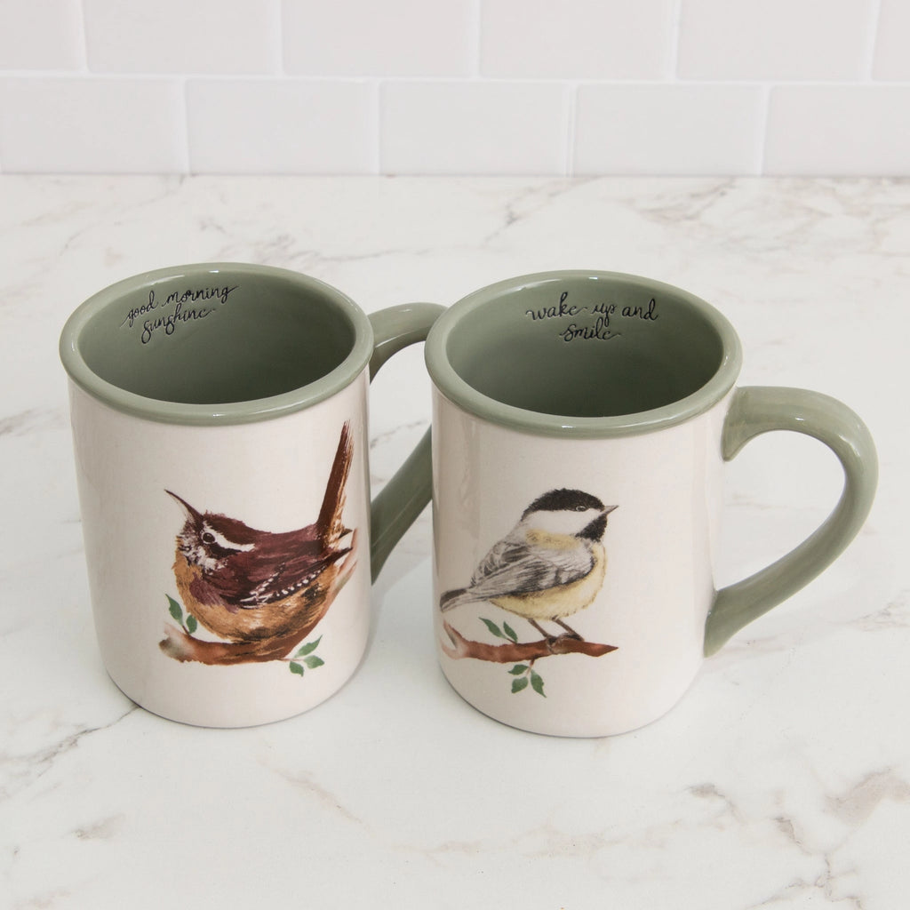 BIRDS ON A BRANCH MUG SET