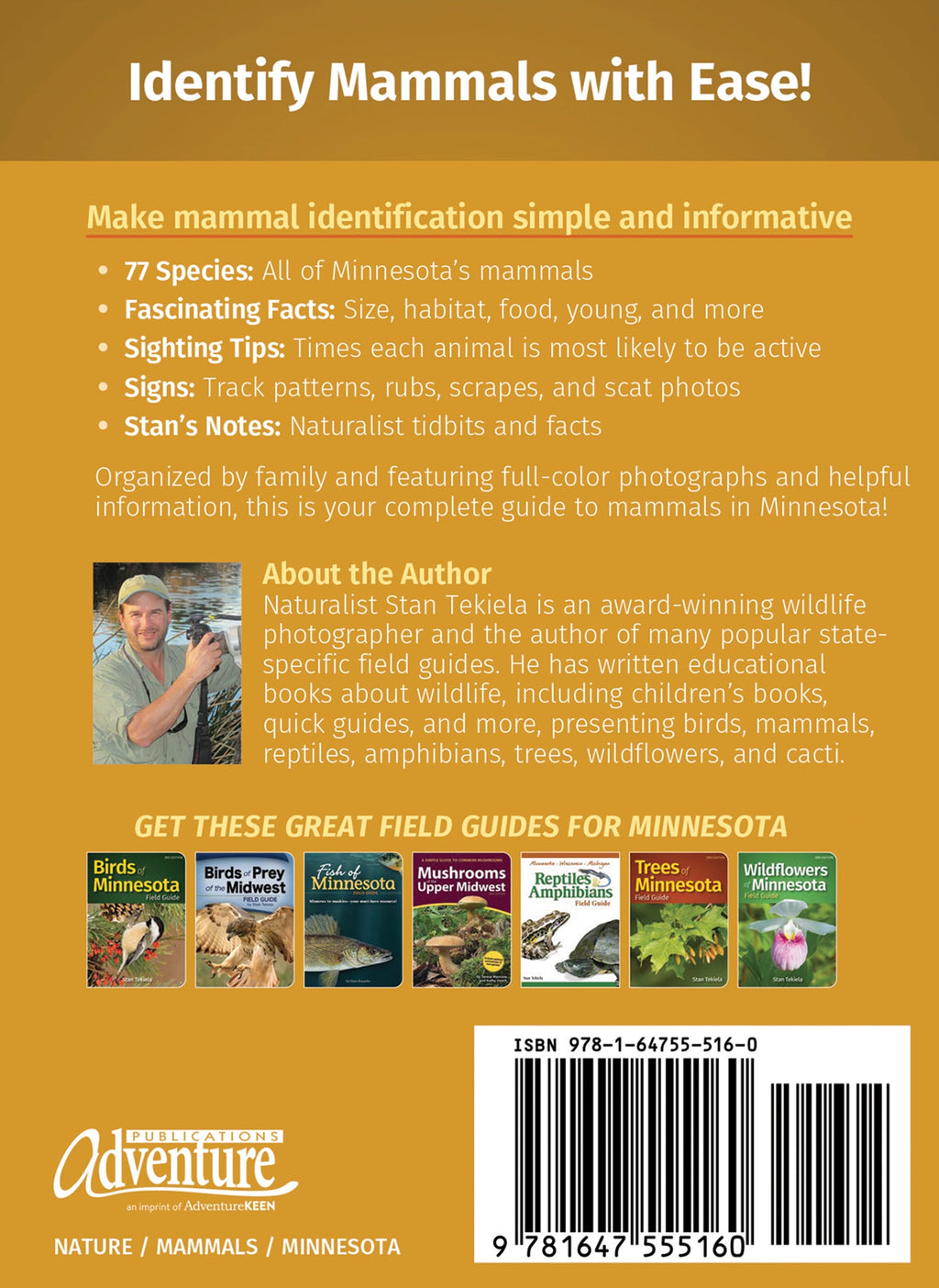 MAMMALS OF MN FIELD GUIDE