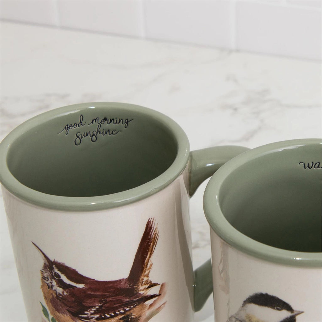 BIRDS ON A BRANCH MUG SET