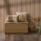 HARVEST FLOWER EMBROIDERED PILLOW