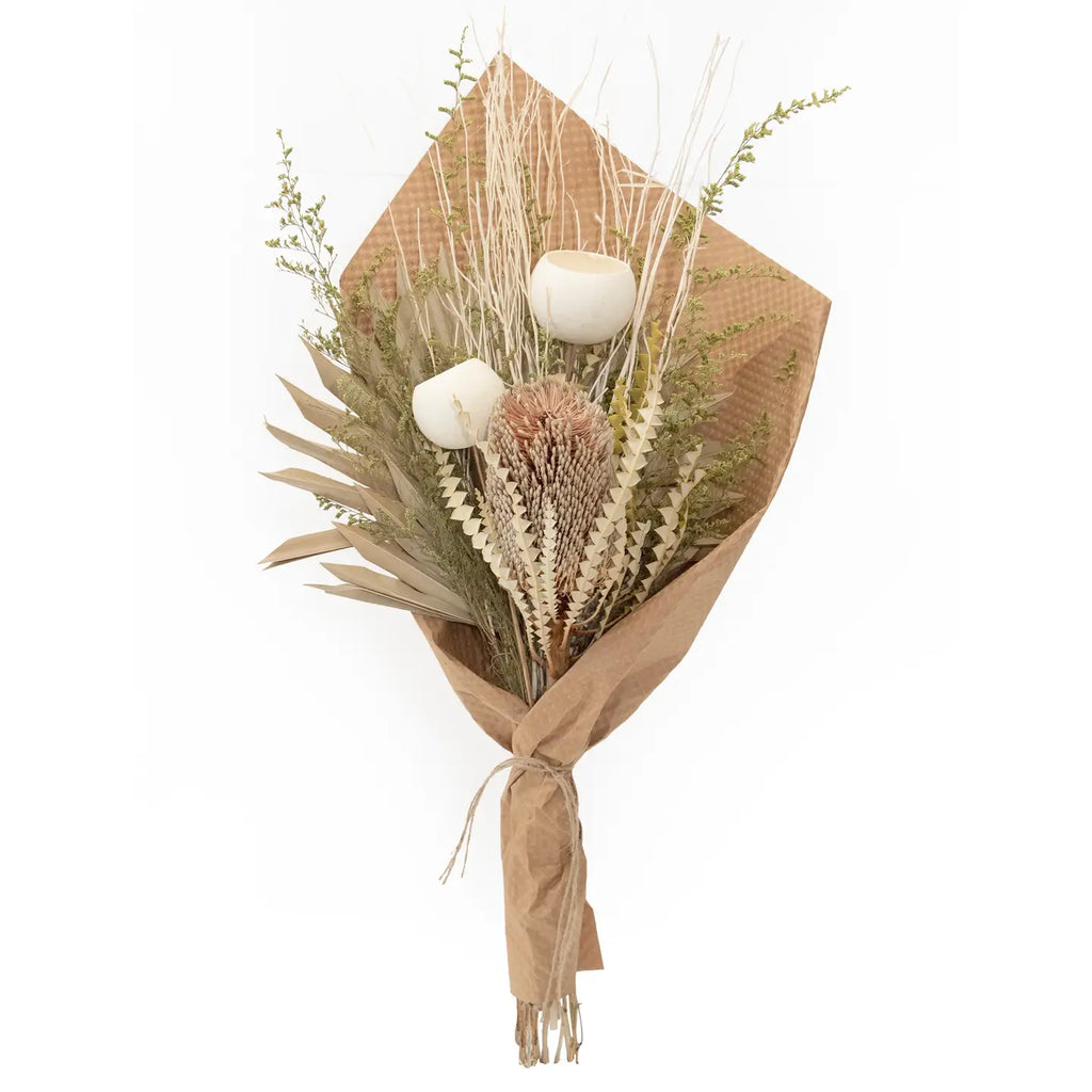 BANKSIA & PALM BOUQUET