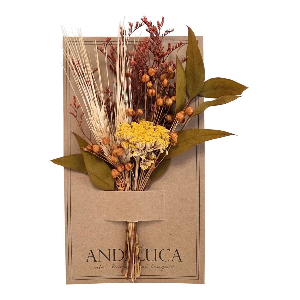 YARROW & AUTUMN FOLIAGE MINI BOUQUET