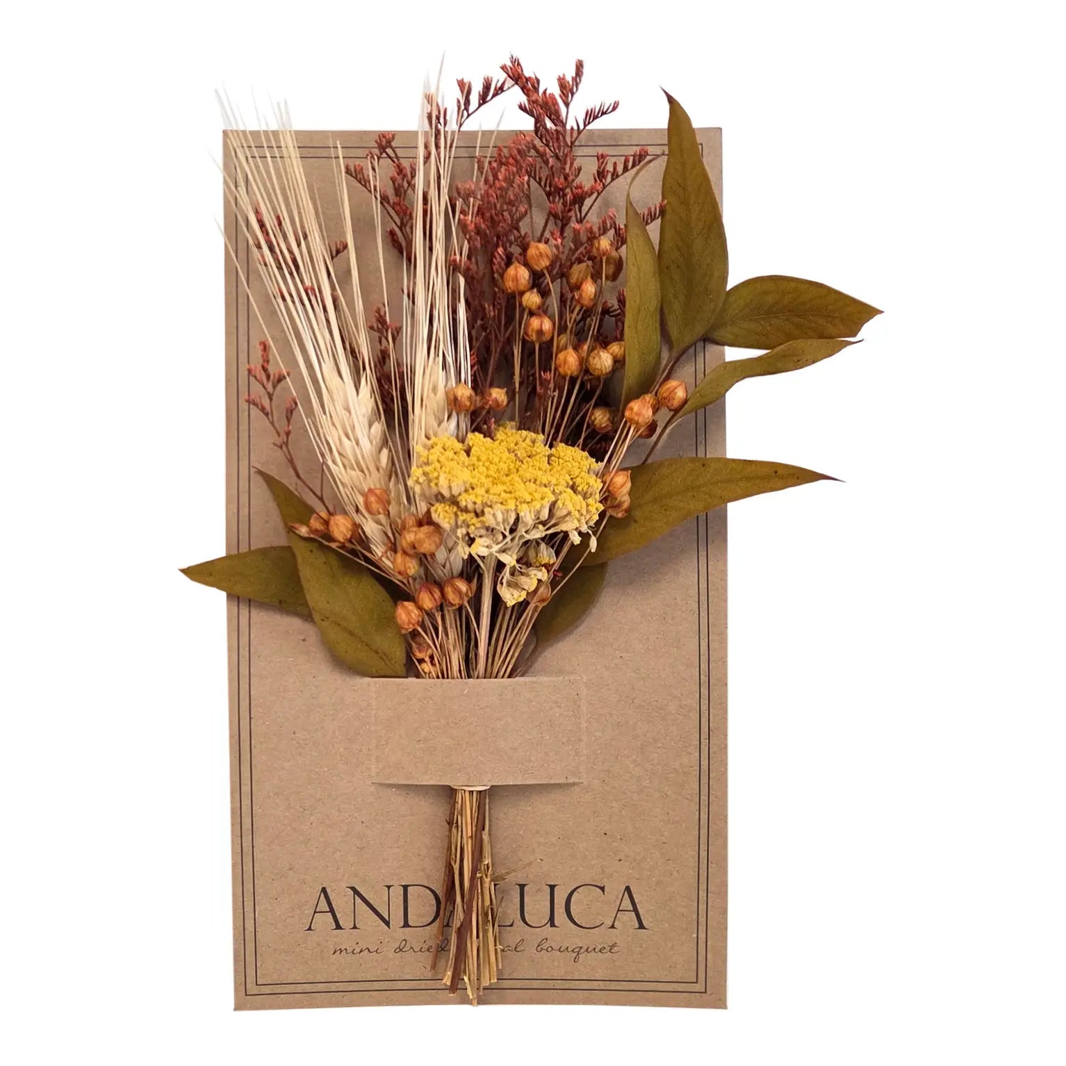 YARROW & AUTUMN FOLIAGE MINI BOUQUET