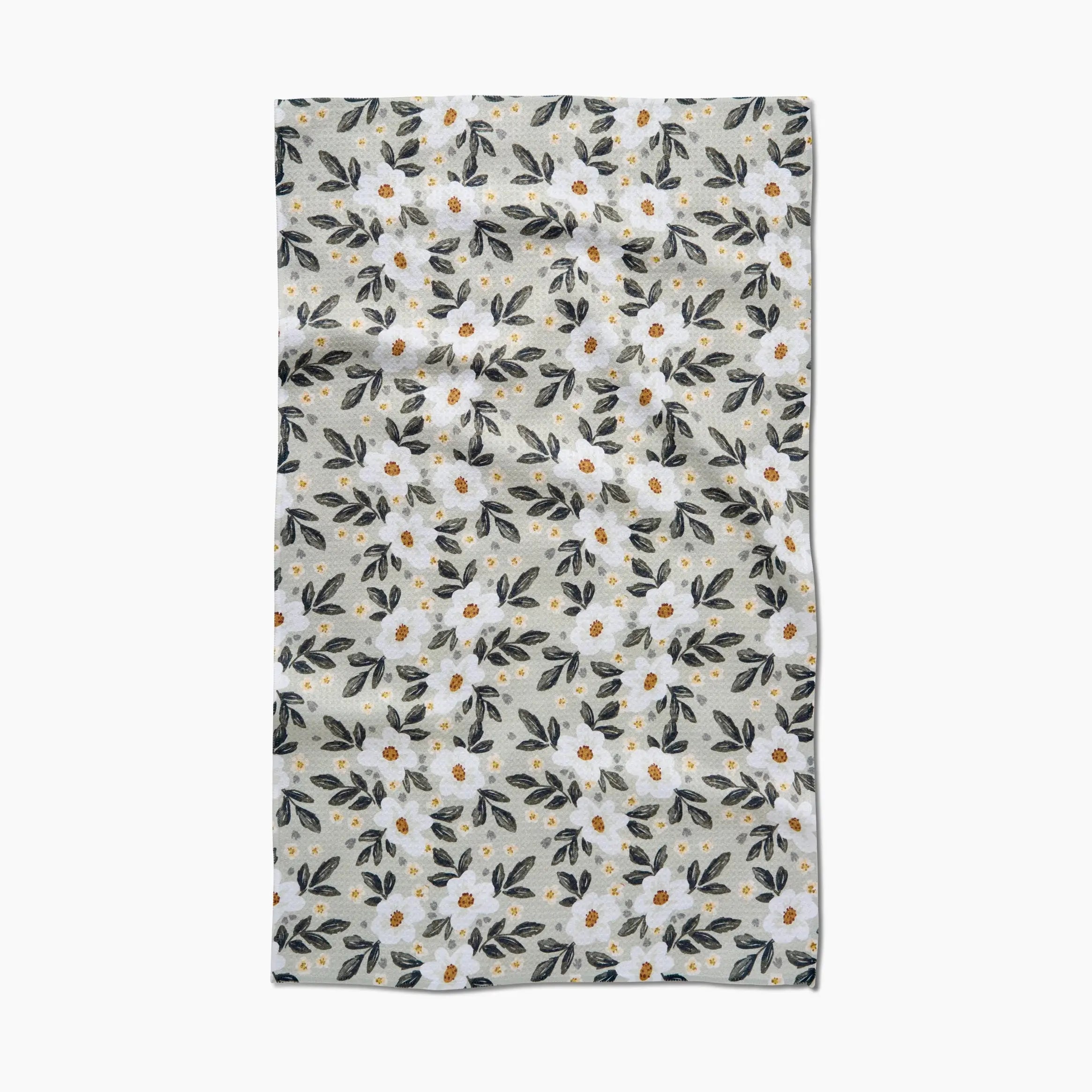 GEOMETRY TEA TOWEL - PAINTED SPRING FLOWERS