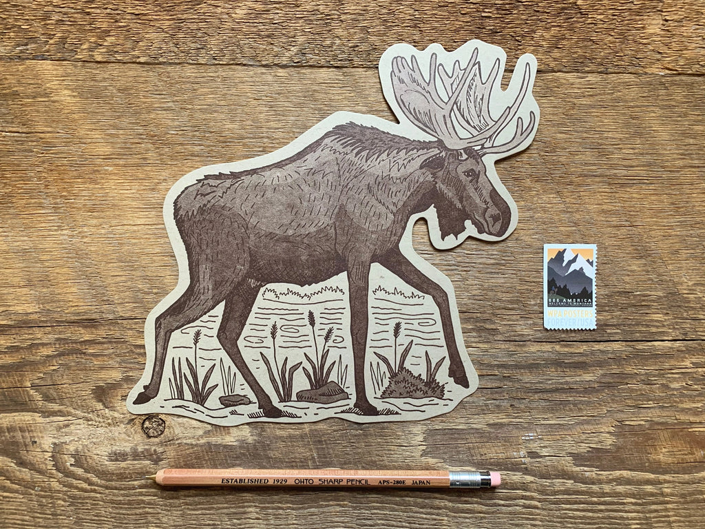 NOTEWORTHY POSTCARDS- MOOSE