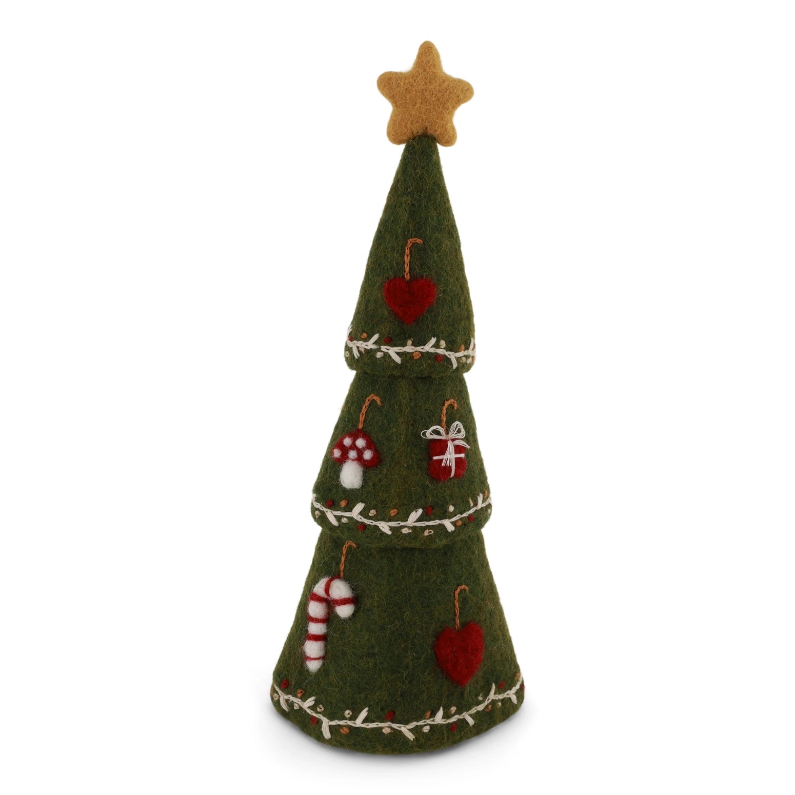 WOOL CHRISTMAS TREE - 3 IN ONE