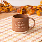 SWEATER WEATHER STONEWARE MUG