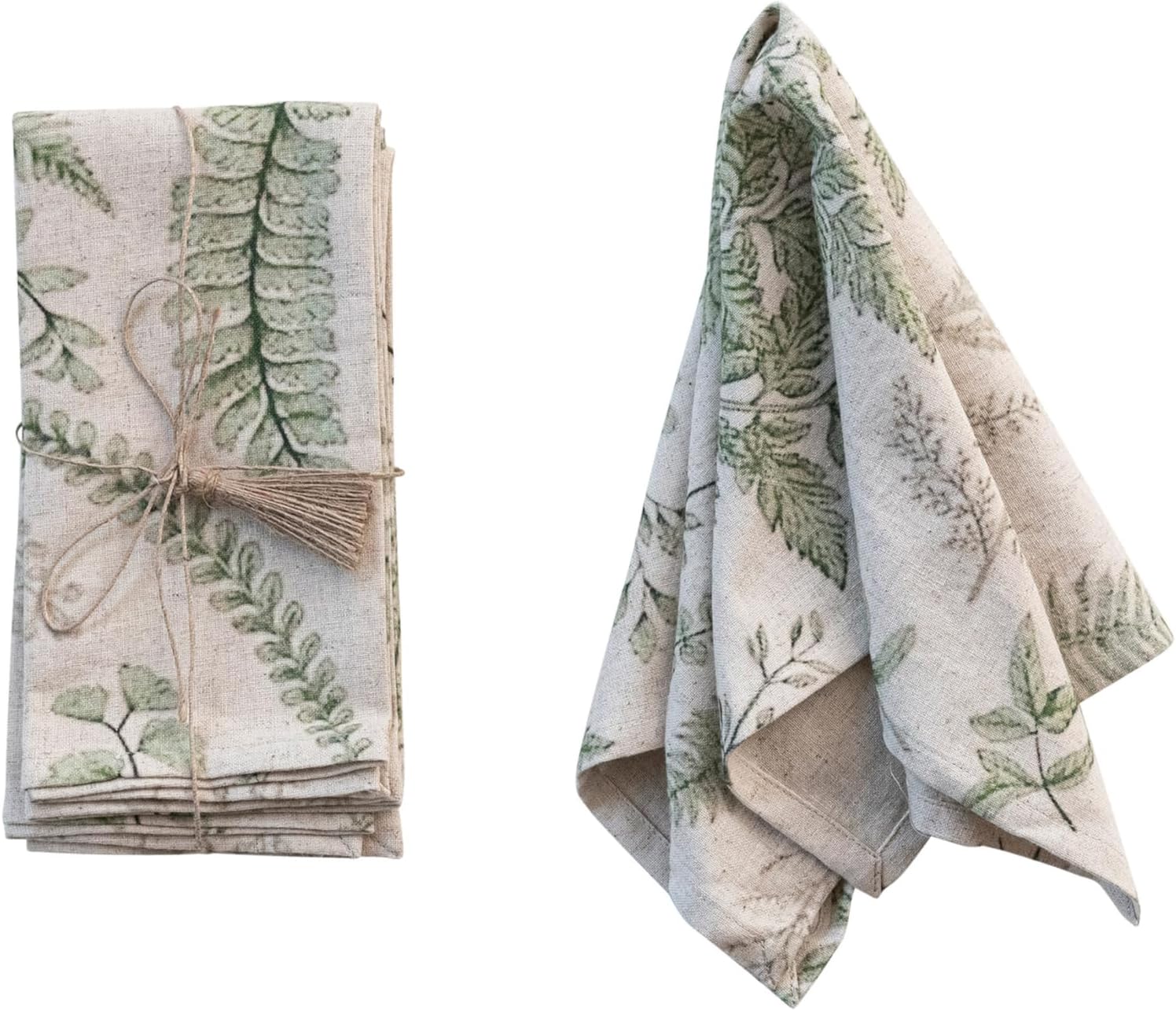 COTTON & LINEN PRINTED NAPKINS