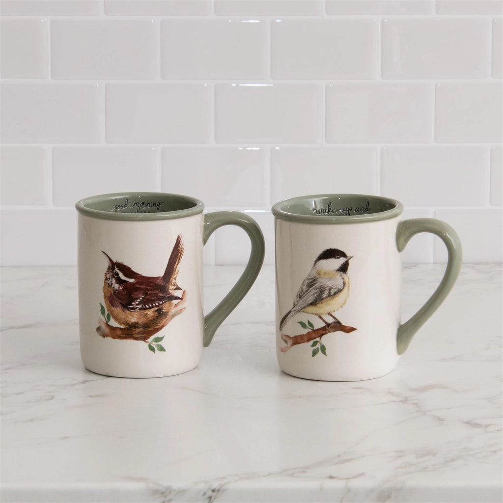 BIRDS ON A BRANCH MUG SET