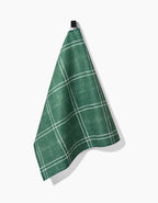 GEOMETRY TEA TOWEL - PINE FOREST PLAID