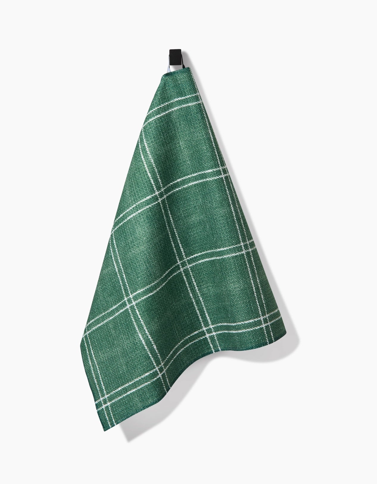 GEOMETRY TEA TOWEL - PINE FOREST PLAID