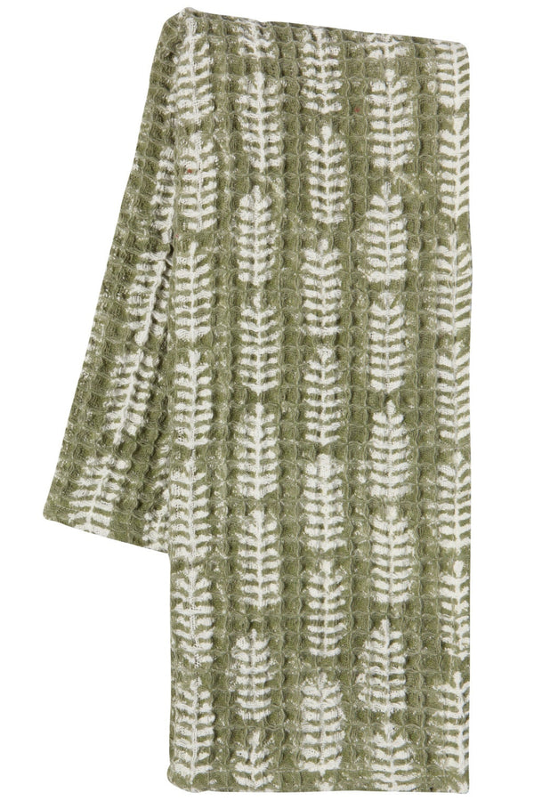 FERN BLOCK PRINT DISHTOWEL