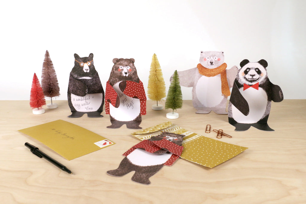 BEAR HUGS NOTECARDS