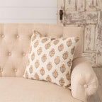 BLOCK PRINT DECORATIVE PILLOW