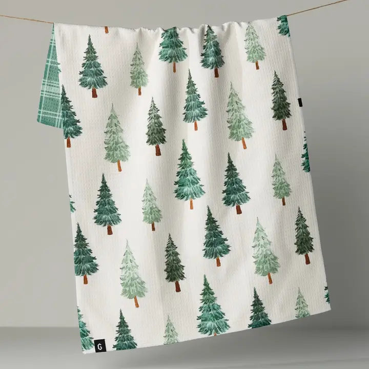 GEOMETRY LUXE KITCHEN TOWEL - PINE GROVE