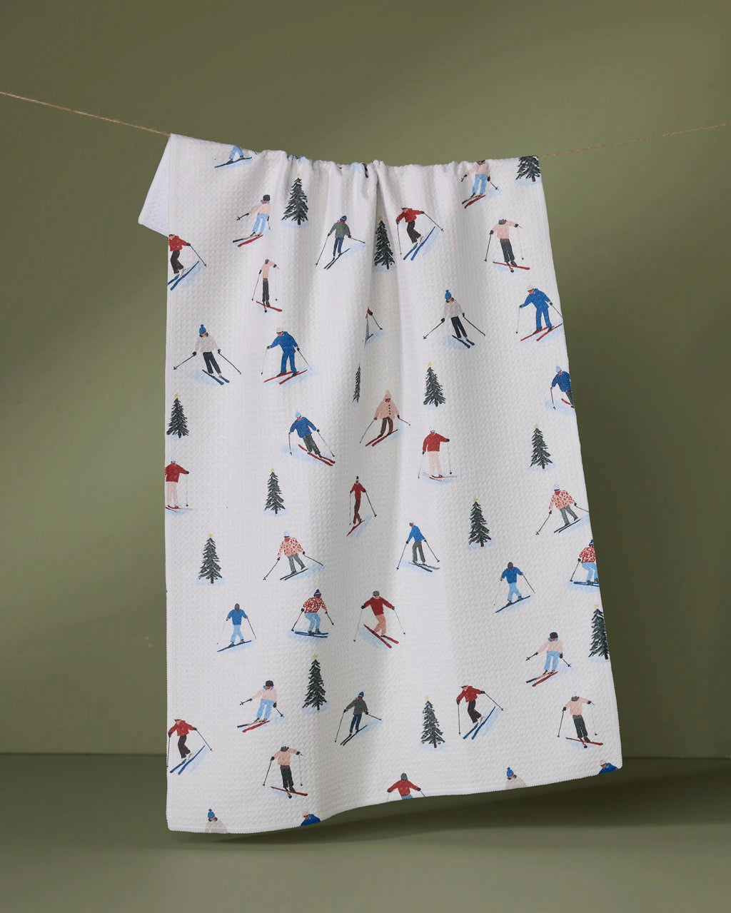 GEOMETRY TEA TOWEL - ALPINE RUN