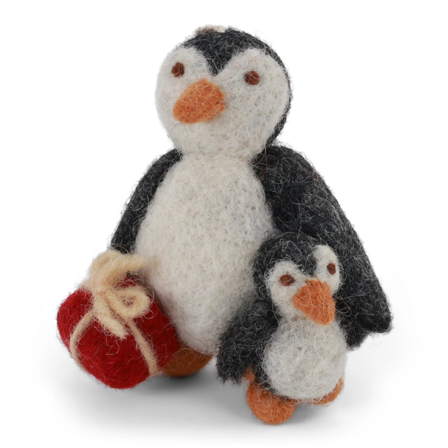 WOOL PENGUIN WITH BABY