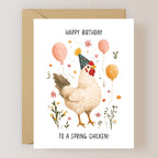 CHICKEN BIRTHDAY CARD