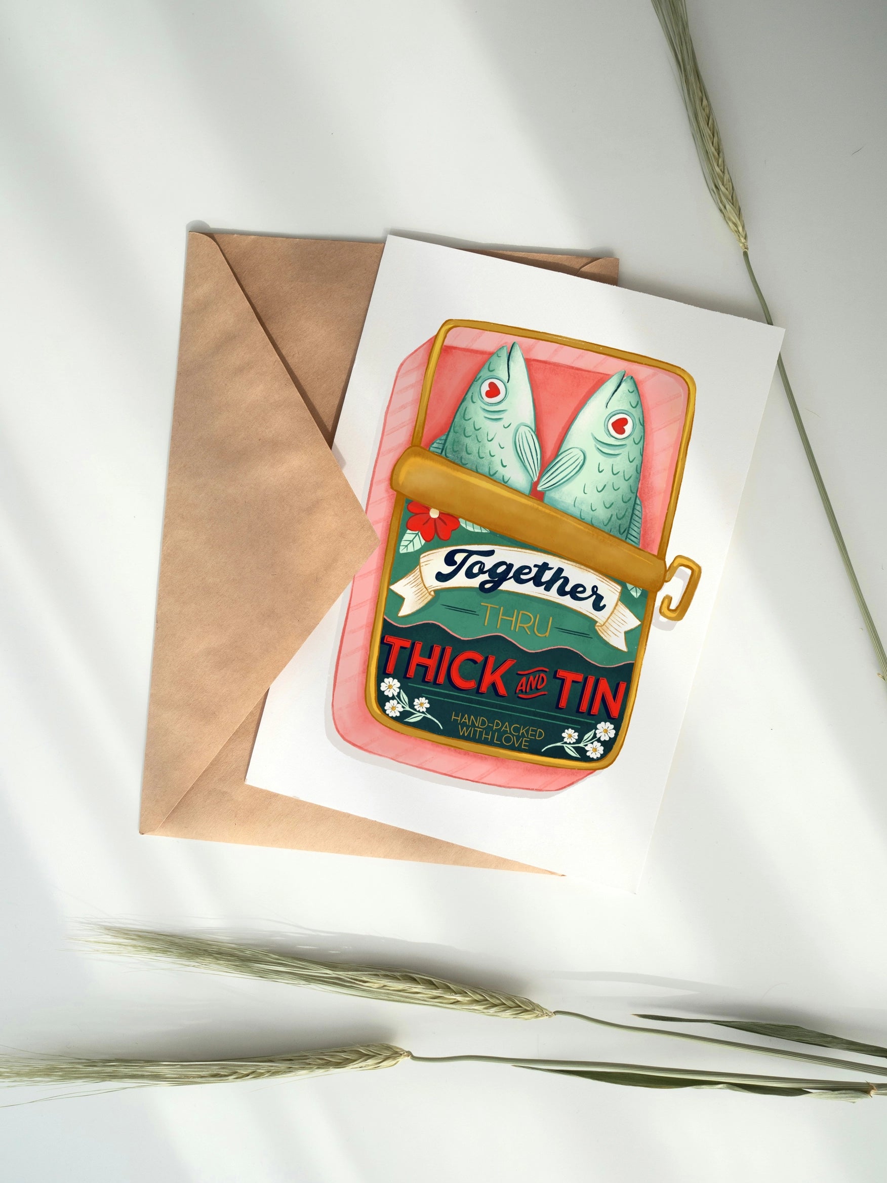 SARDINE THRU THICK & TIN CARD