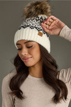 IVORY FAIRISLE POM HAT