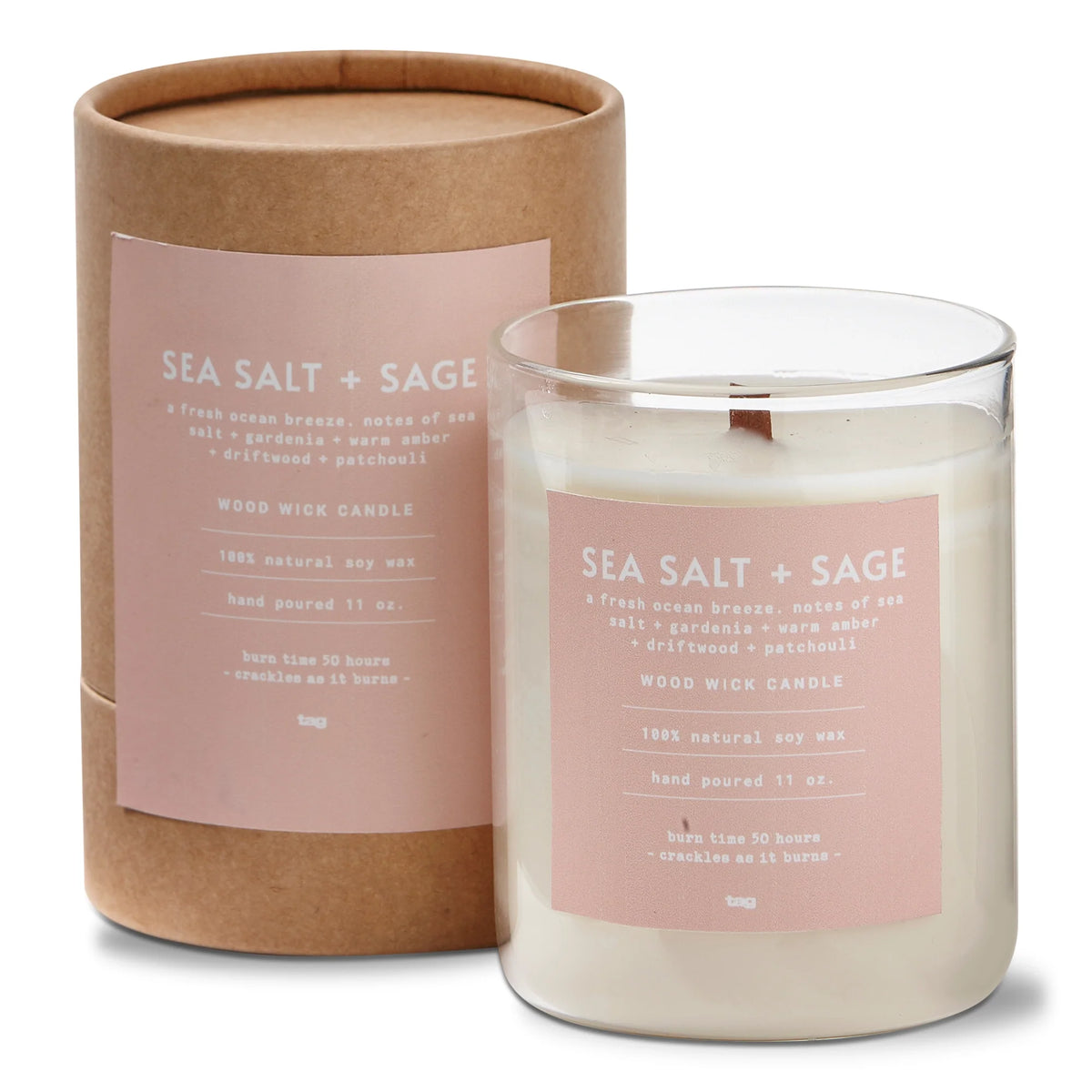 SEA SALT + SAGE SOY CANDLE