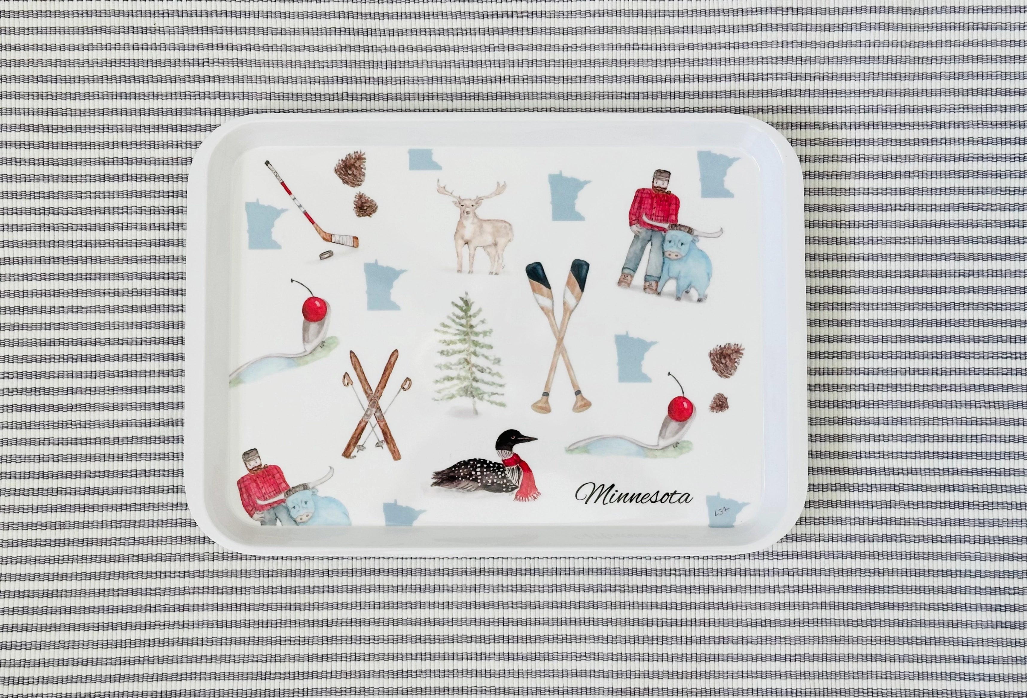 MN STATE ICON TRAY