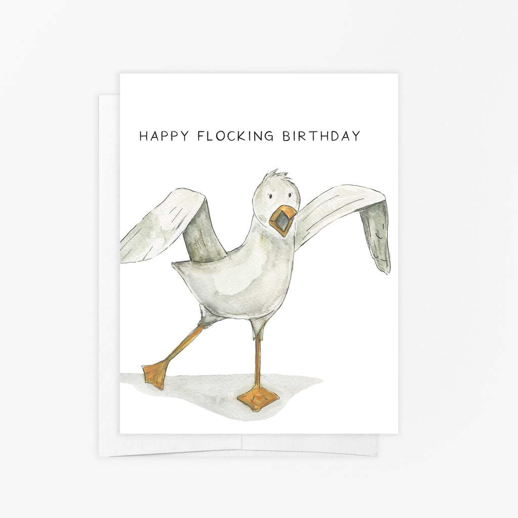 HAPPY FLOCKING BIRTHDAY CARD