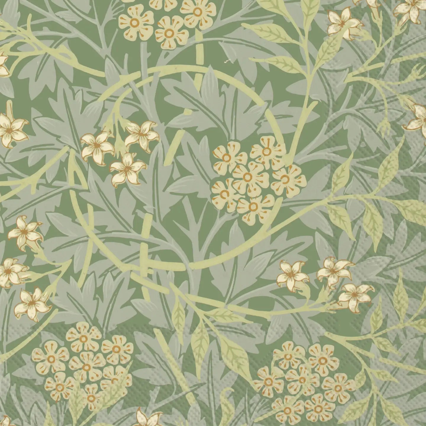 JASMIN VINES GREEN PAPER LUNCH NAPKIN