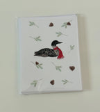 HOLIDAY LOON NOTECARD SET