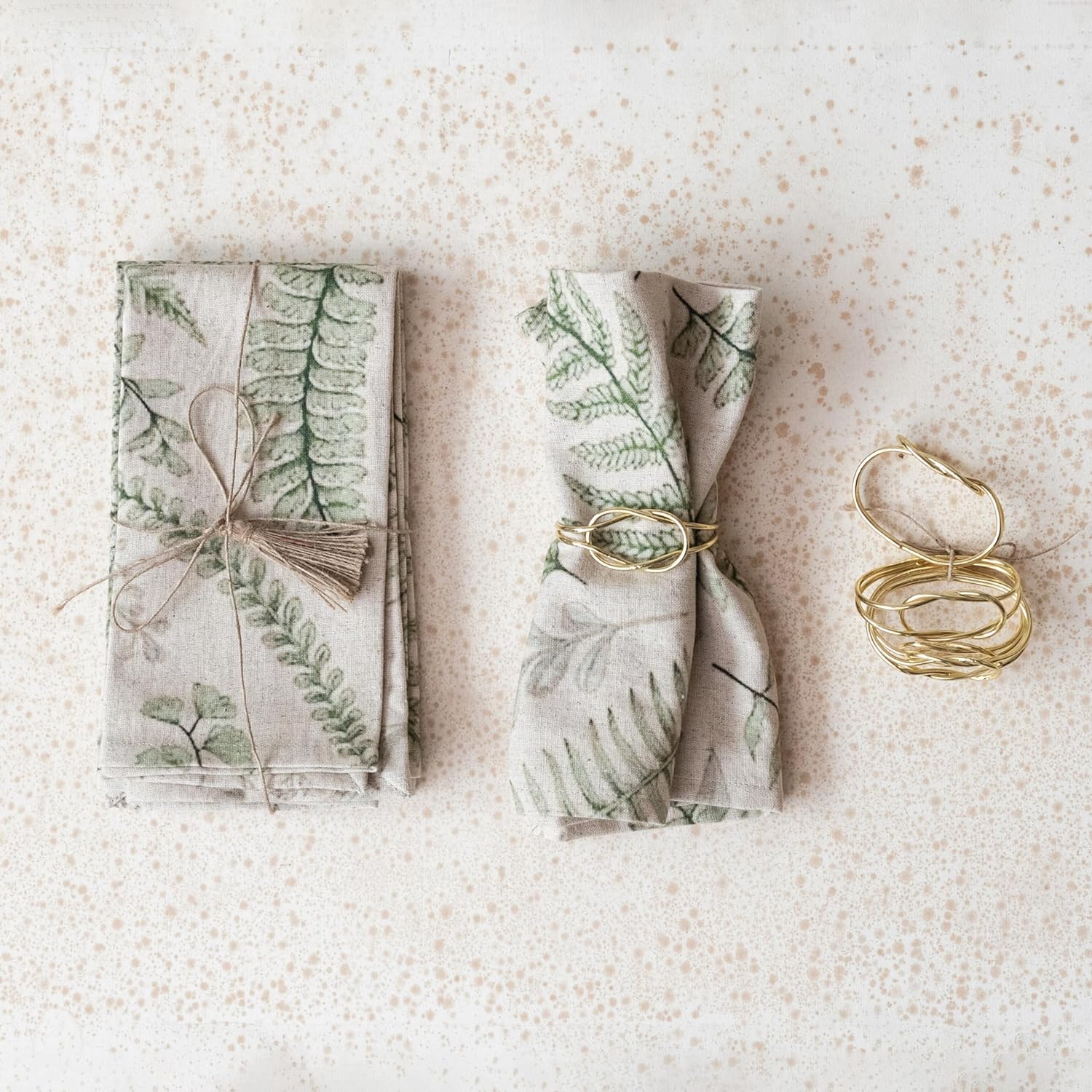 COTTON & LINEN PRINTED NAPKINS
