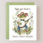 COWBOY FROG BIRTHDAY CARD