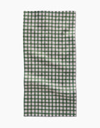 GEOMETRY BAR TOWEL - FIRESIDE PLAID GREEN