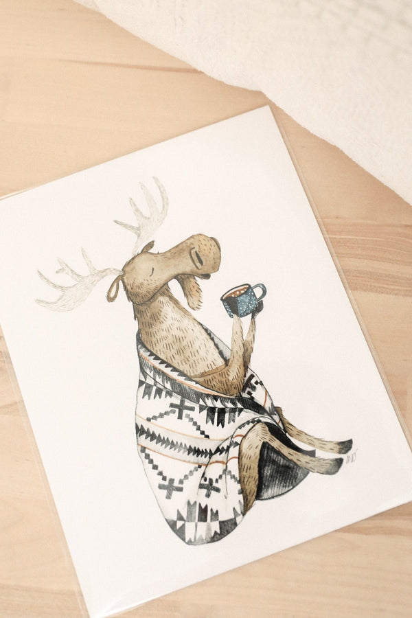 COZY MOOSE PRINT