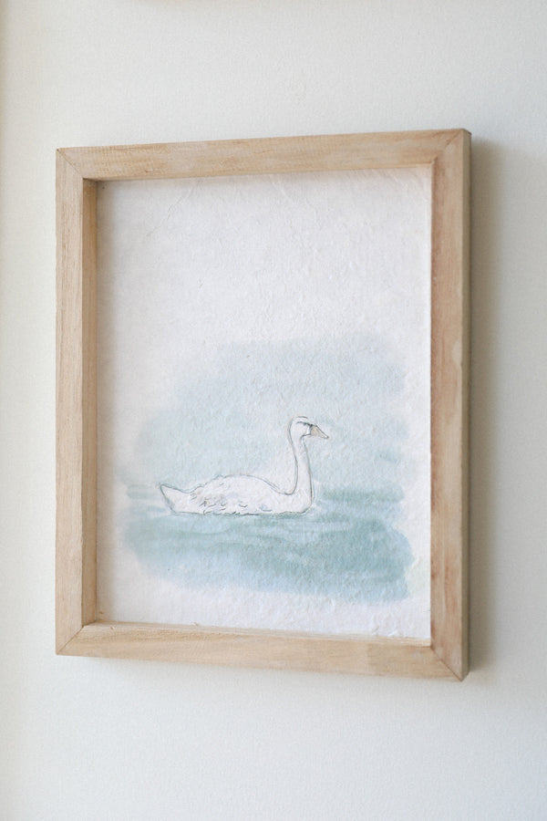 SWAN WATERCOLOR ART