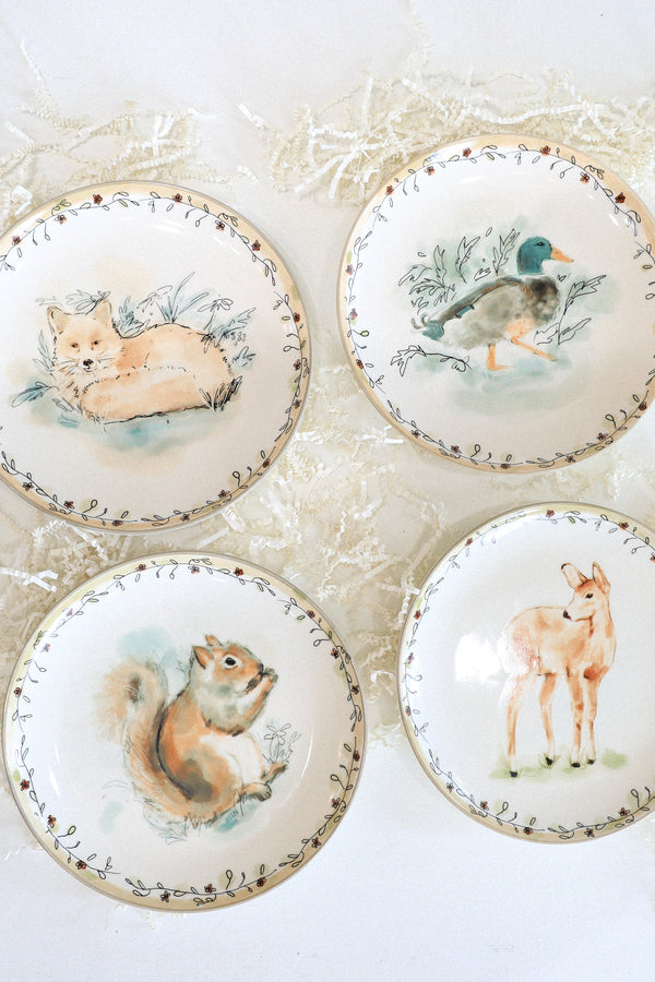 WOODLAND ANIMAL PLATE