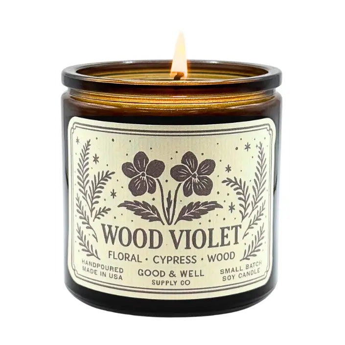 WOOD VIOLET SOY CANDLE
